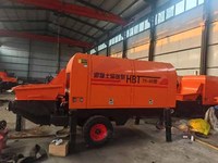 Pompe à béton électrique WADJAY, nouvelle mini-pompe mobile, 10 m³/h, origine américaine, portée verticale de 40 m, garantie de 2 ans