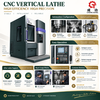 Tour vertical CNC haute précision pour la découpe des métaux, tour à tourelle CNC CV8080D