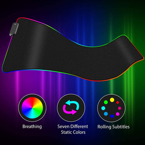 Custom Logo XXL Gaming Mouse <strong>Pad</strong> with RGB LED Large Micro Woven Cloth <strong>Glowing</strong> Wrist Rest in Stock - Product Image 3