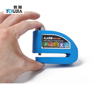 Candado de disco con alarma Youjia de 12V y 110dB, metálico, antirrobo, para la parte delantera de motocicletas - Product Image 4