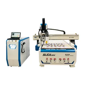E7 advertising sign making cnc router machine with CCD oscillating knife