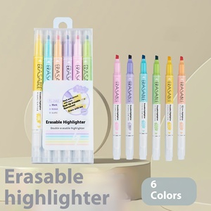 Bán buôn 6 màu sắc xóa được Tô Sáng mịn bằng văn bản xóa được tô sáng huỳnh quang bút - Product Image 6
