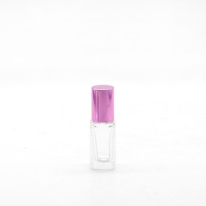 Produits chauds pour exportation personnalisée 5ml carré luxe rouler sur des bouteilles en verre avec bouchon rose - Product Image 6