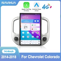 Reproductor Multimedia de Video para Auto NaviHua, Estilo Tesla, Android Auto, Receptor de Radio GPS para Chevrolet Colorado/GMC Canyon 2014-2018