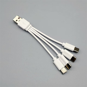 Cavo di Ricarica Rapida 4 in 1 in PVC, da USB a 4 Porte Type-C, Cavo Multi-Ricarica da USB a 2 Type-C, Cavo di Ricarica Doppio Type-C - Product Image 5