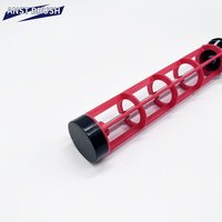 ANST Rouleau à peinture industriel DIY avec cadre en acier inoxydable chromé de 8 mm, poignée en plastique de 230 mm (9 pouces) et 2 couleurs