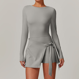 Nuevo Vestido Deportivo Elegante <span class=keywords><strong>para</strong></span> Gimnasio y Yoga <span class=keywords><strong>para</strong></span> Mujer, Dos en Uno, de Secado Rápido, Ropa Deportiva de Alta Calidad <span class=keywords><strong>para</strong></span> Fitness y Yoga - Product Image 3