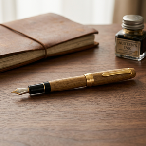 PILOTCustom Japanese Pagoda Tree Enju Woodgrain Medium 1.0mm Fountain <b>Pen</b> - Product Image 3