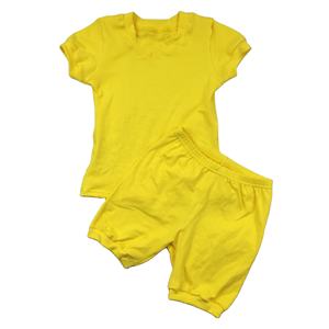 Conjuntos de Ropa de Verano para Niños y Niñas de Algodón Suave en Colores Puros, Camisetas con Pantalones Cortos - Product Image 4
