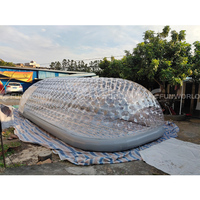 Grand dôme de piscine gonflable transparent extérieur tente de chapiteau de couverture de piscine étanche dôme gonflable