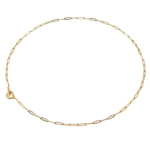 ZOGXIN Stainless Steel Paperclip Chain Necklace 18K Gold Plated Geometric Design Clavicle Chain European American Style Jewelry - Product Image 5
