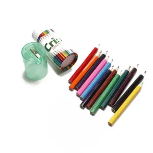 Mini Drawing Colored Pencils For Kids With Sharpener Portable Color Pencils In Tube Drawing Pencil Bulk For Children