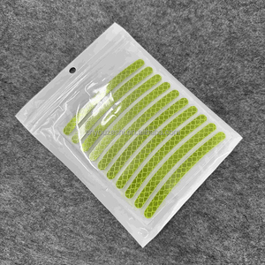 20 pegatinas reflectantes para coche, calcomanías de cinta a rayas para cubo de rueda de coche, multicolor - Product Image 2