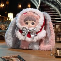 Boneka Plush PVC Seri Keanehan Musim Dingin Maymei Edisi Natal Terbatas 100% Asli 6PCS/Kotak Skala 1/12 18cm Unisex Blind Box Bag