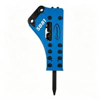 Marteau hydraulique triangulaire Gobit SB-81 le plus vendu – Brise-roche pour excavatrice, outil minier, burin large