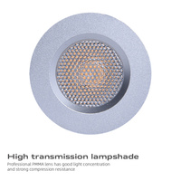 Foco empotrado de aluminio para interiores, minifoco LED de techo, impermeable IP54, 2W, para cocina, dormitorio, venta directa de fábrica