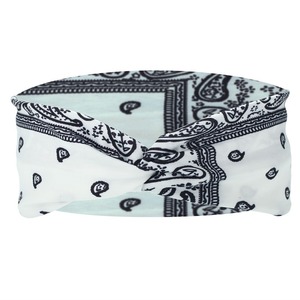 Diadema deportiva elástica, diademas anudadas de giro suave, estampado de entrenamiento de Yoga diario, bandana ancha, diademas con nudo, banda para el pelo envolvente para la cabeza - Product Image 6