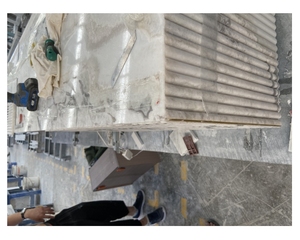 جزيرة الكاريبي كوارتزيت المحار الرخام الأبيض الفلوت خزانة زينة أثاث رخامي للأدراج الأرضيات - Product Image 3