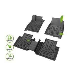 Tapis de sol de voiture en TPE, 4 pièces, moulage par injection, LHD RHD, pour <span class=keywords><strong>Hyundai</strong></span> <span class=keywords><strong>Santa</strong></span> <span class=keywords><strong>Fe</strong></span> (5 places) 2019 2020 2021, accessoires de tapis de voiture 2022 - Product Image 2