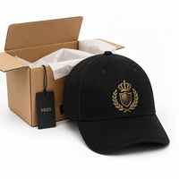 Casquette de baseball tendance à 6 panneaux avec logo 3D doré, cadeau promotionnel de haute qualité, casquette de sport d'équipe, casquette ajustable avec broderie personnalisée