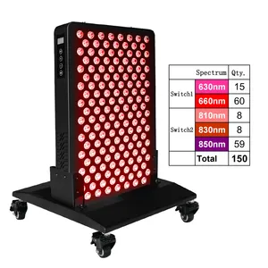 Idealight Red therapy light150pcs 630nm 660nm 810nm 830nm 850nm Full Body with Time Control Panel Red Light Therapy