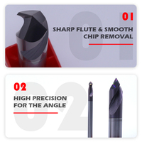 Broca de Carburo Sólido SUPAL de 4 Filos, 90 y 60 Grados, para Metal, HRC55 60, Herramientas de Perforación CNC, OEM ODM, Diámetro de Vástago de 4-20 mm, Negra