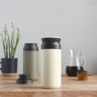 Mug isotherme japonais Kinto portable, double paroi en acier inoxydable, hermétique, droit, pour le sport, les voyages, le café, personnalisable