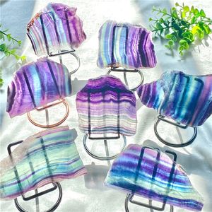 Rebanada de Fluorita Arcoíris de Alta Calidad al por Mayor para Decoración de Fiestas en Casa o Regalo, Pieza de Decoración Moderna - Product Image 4