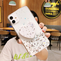 Étui de téléphone portable de luxe antichoc en TPU+PC avec design diamant scintillant pour S10 Plus A50 A51 A70 A71 S8 S9 M31