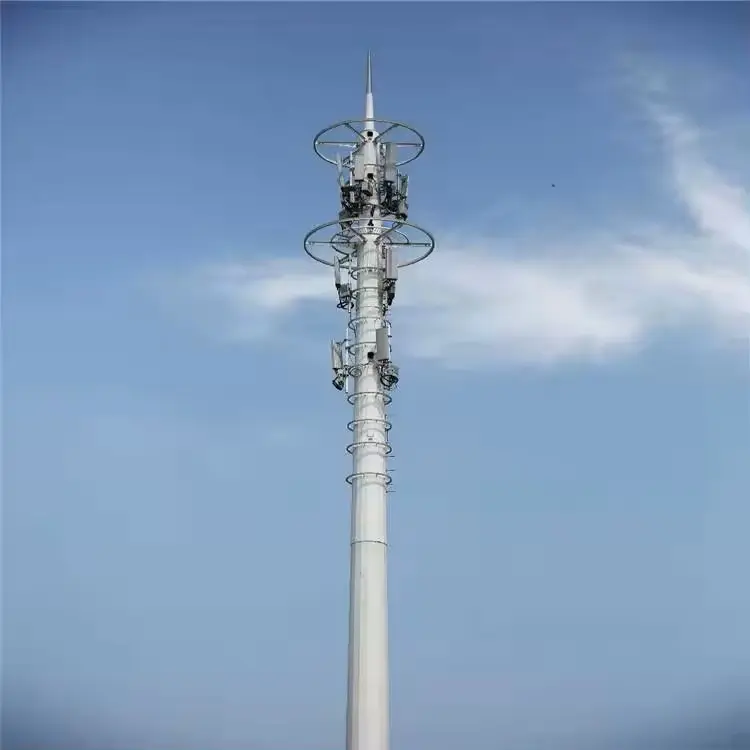 Top Product 2024- High Quality Galvanized 3 Legged Communication Radio Pole Tower 4g