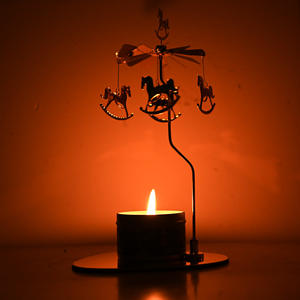 Linterna para el hogar, candelabro <span class=keywords><strong>giratorio</strong></span>, vela de aromaterapia, tarro, <span class=keywords><strong>cena</strong></span> con velas, ambiente romántico de vacaciones, accesorios, Fragancia - Product Image 2