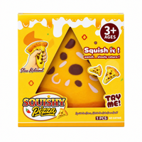 Jouet à presser réaliste en forme de pizza, jouet sensoriel anti-stress à remontée lente pour garçons de 3 ans et plus