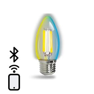 Bombilla inteligente Bluetooth Mesh C35 4.5W CCT, regulable, eficiente, ideal para iluminación y control remoto en hogares. - Product Image 3