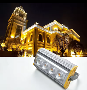 Lampes solaires de jardin extérieures étanches IP67 cob commercial usage général en aluminium projecteur LED de scène - Product Image 1