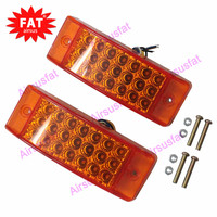 Feux de position latéraux ambrés de 5.9 pouces, clignotants de remorque à 20 LED, feux de dégagement rectangulaires de 6x2 pouces pour camion remorque, 2 pièces