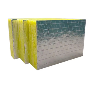 Panneau acoustique en laine de verre insonorisant certifié CE par le fabricant, panneau en fibre de verre pour isolation de plafond - Product Image 1