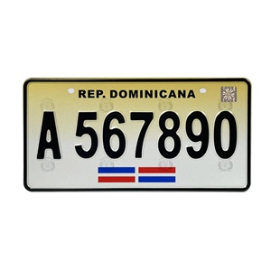 Nuevo Producto: Placa de Motocicleta con Relieve Dominicano, Sublimación, 6*12 Pulgadas, Placa de Aluminio para Auto, Placa de Matrícula Personalizada para Auto Estadounidense - Product Image 3