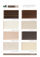 Nouveau modèle de panneau mural extérieur en bois composite WPC de style européen de luxe pour les bâtiments résidentiels et commerciaux