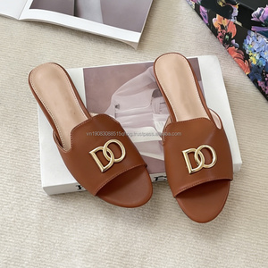 Women's Summer Luxury Designer Brand Personalized Outdoor Flat <b>Slippers</b> and Sandal Shoes Dc for Women 2026 New Arrivals - Product Image 1