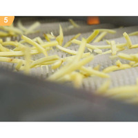 Energiezuinige automatische productielijn voor aardappelchips, complete verwerkingslijn met wassen, schillen en snijden