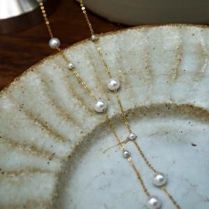 Nouveau collier en perles d'eau douce naturelles avec étoile scintillante ciel étoilé, chaîne de clavicule en argent S925, cadeau pour la meilleure amie - Product Image 2