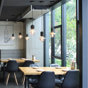 Candelabro de cemento de hormigón mínimo, moderno, simple, comedor, dormitorio, mesita de noche, lámpara de barra de viento industrial - Product Image 6