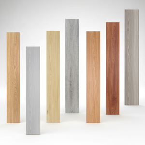 Planche de sol flottante en plastique SPC imitation bois de haute qualité 4 mm pour appartement et salle de bain - Product Image 1