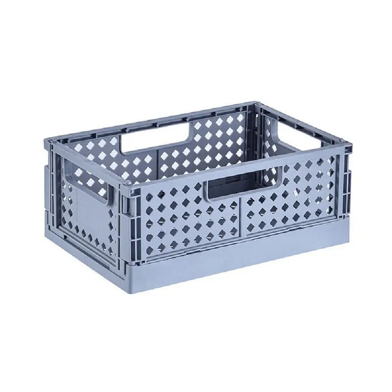New Folding Milk Crate Storage Box Plastic Crates Opp Bag Plastic Shipping Crates for Sale Soft Drink Plastic Crates Solid Box