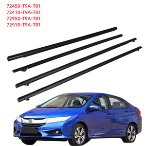 Bandes de garniture de fenêtre Honda City 72450-T9A-T01 72410-T9A-T01, autocollants en caoutchouc pour portières extérieures de voiture - Product Image 5