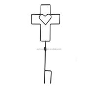 Treillis de jardin en fil d'acier forgé fait main pour plantes grimpantes, support de 90 cm de hauteur, options de couleur vert foncé/noir, antirouille