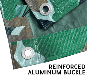 Bâche de camouflage anti-déchirure GSM 100 avec œillets métalliques, bords renforcés, bâches multi-usages épaisses pour voiture, bateau, camping - Product Image 3