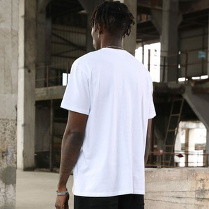 T-shirt da uomo in puro cotone |   Maglietta Estiva Casual a Maniche Corte in Tinta Unita di Alta Qualità, Traspirante e Assorbente, 210g, Vendita all'Ingrosso - Product Image 4