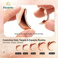 Bague connectée Zikr Equantu à dégagement rapide, contrôlable par application, pour un changement facile sans outils, en plastique, pour musulmans/islamiques
