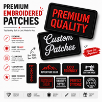 Patchs thermocollants brodés sur mesure faits à la main, faible MOQ, vente en gros, motifs fleurs, étoiles, tactiques, morale, slogans, étiquettes, taille personnalisée